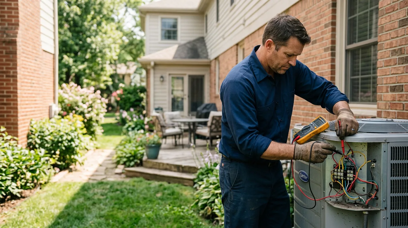 HVAC technician working near Northampton, MA